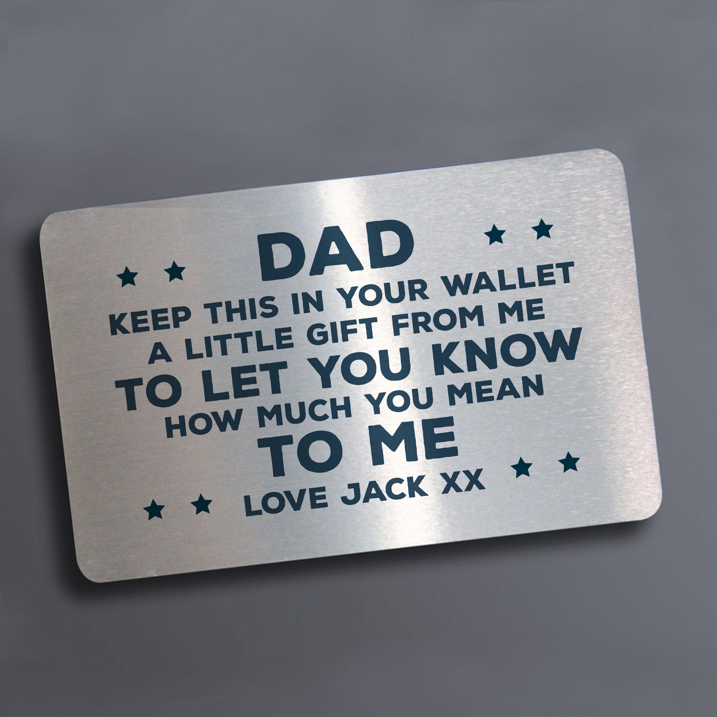 Novelty Gift For Dad From Daughter Son Personalised Insert