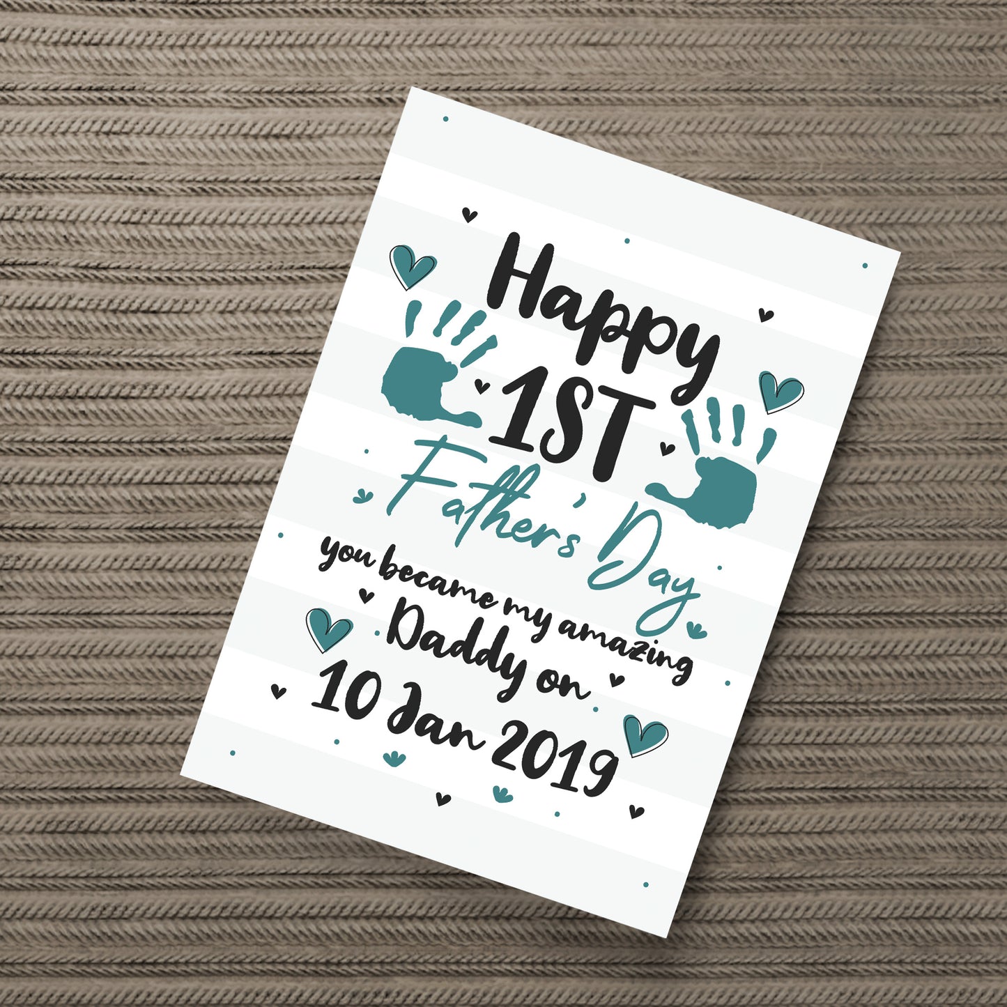 PERSONALISED 1st Fathers Day Gift From Daughter Son Keepsake