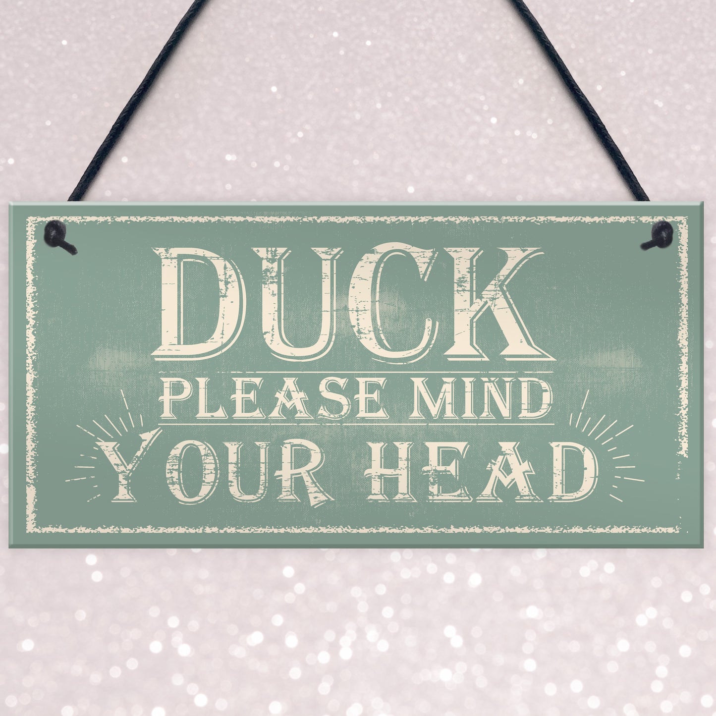 Duck Mind Your Head Friendship Home Gifts Door Wall Plaques