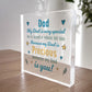 Dad Gifts For Birthday Christmas Acrylic Block Dad Gifts