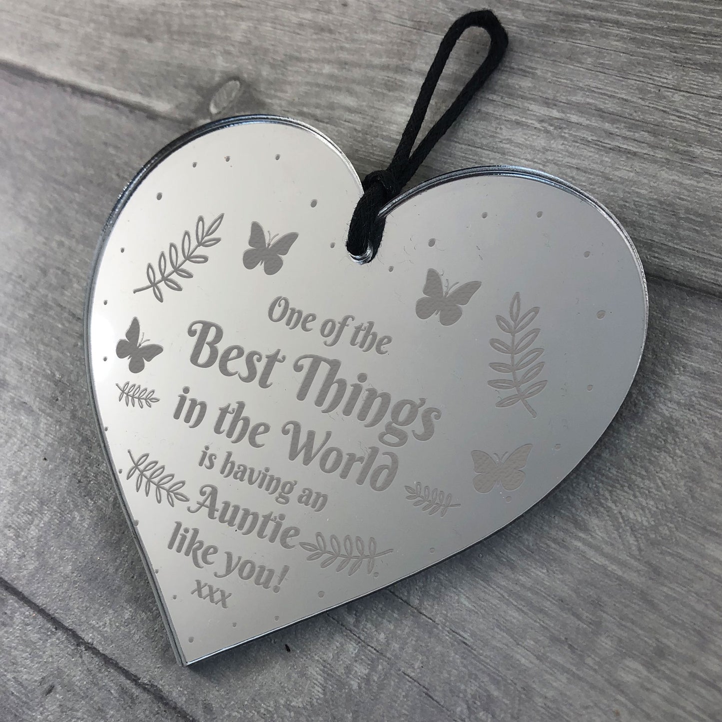 Best Auntie Gift For Birthday Christmas Engraved Heart Thank You