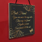 Best Friends Friends Till The End Hanging Plaque Friendship Gift