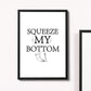 Funny Bathroom Print Framed Print New Home Gift Bathroom Sign
