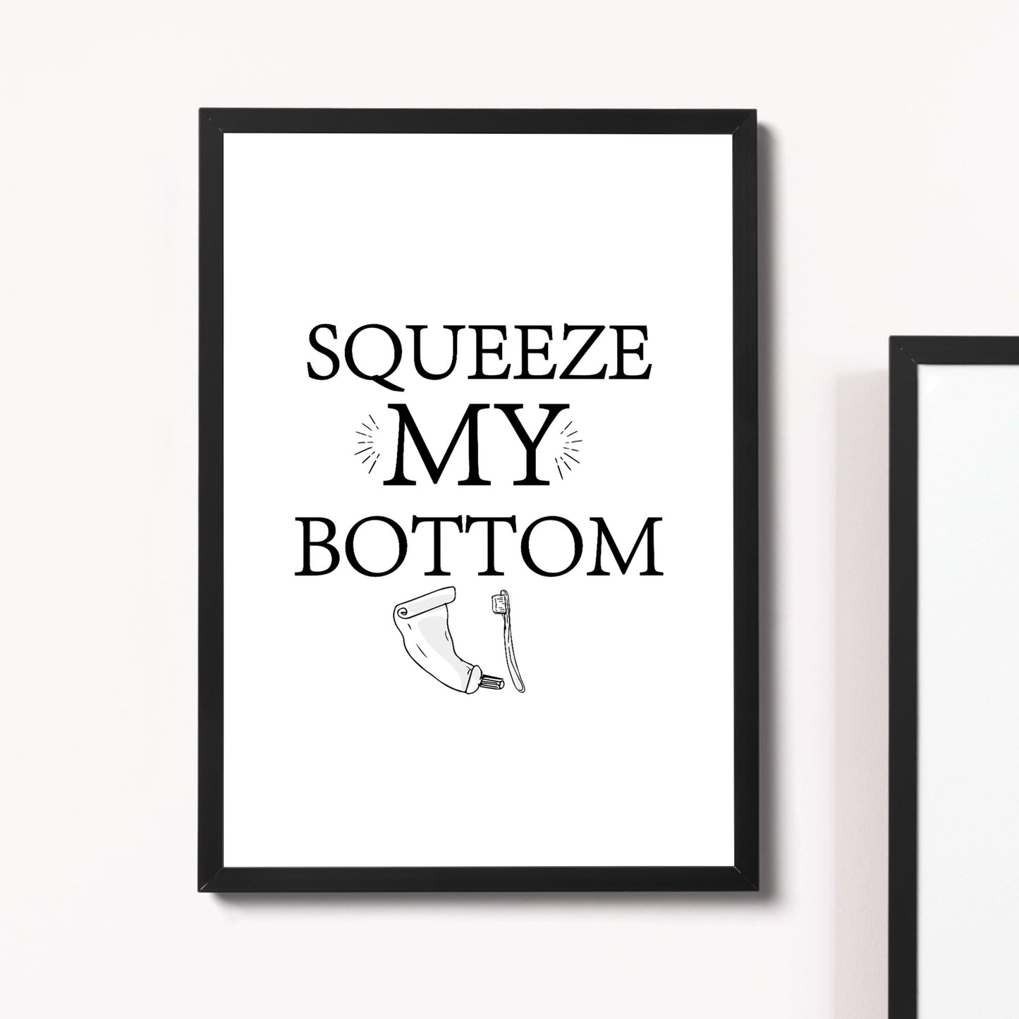 Funny Bathroom Print Framed Print New Home Gift Bathroom Sign