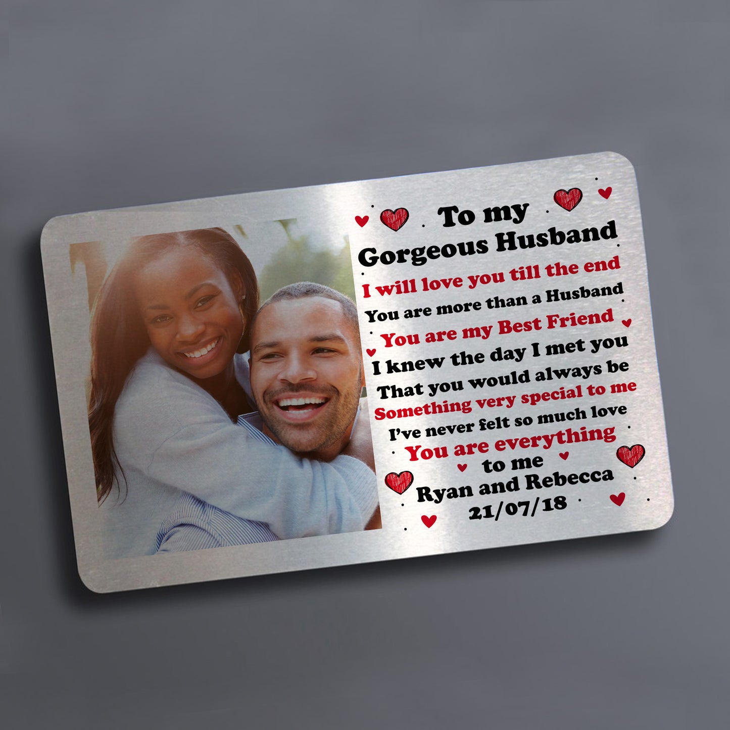 Novelty Gift For Husband Birthday Valentines Anniversary Insert
