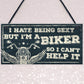 Motorbike Biker Hanging Plaque Man Cave Sign Gift For Men Dad