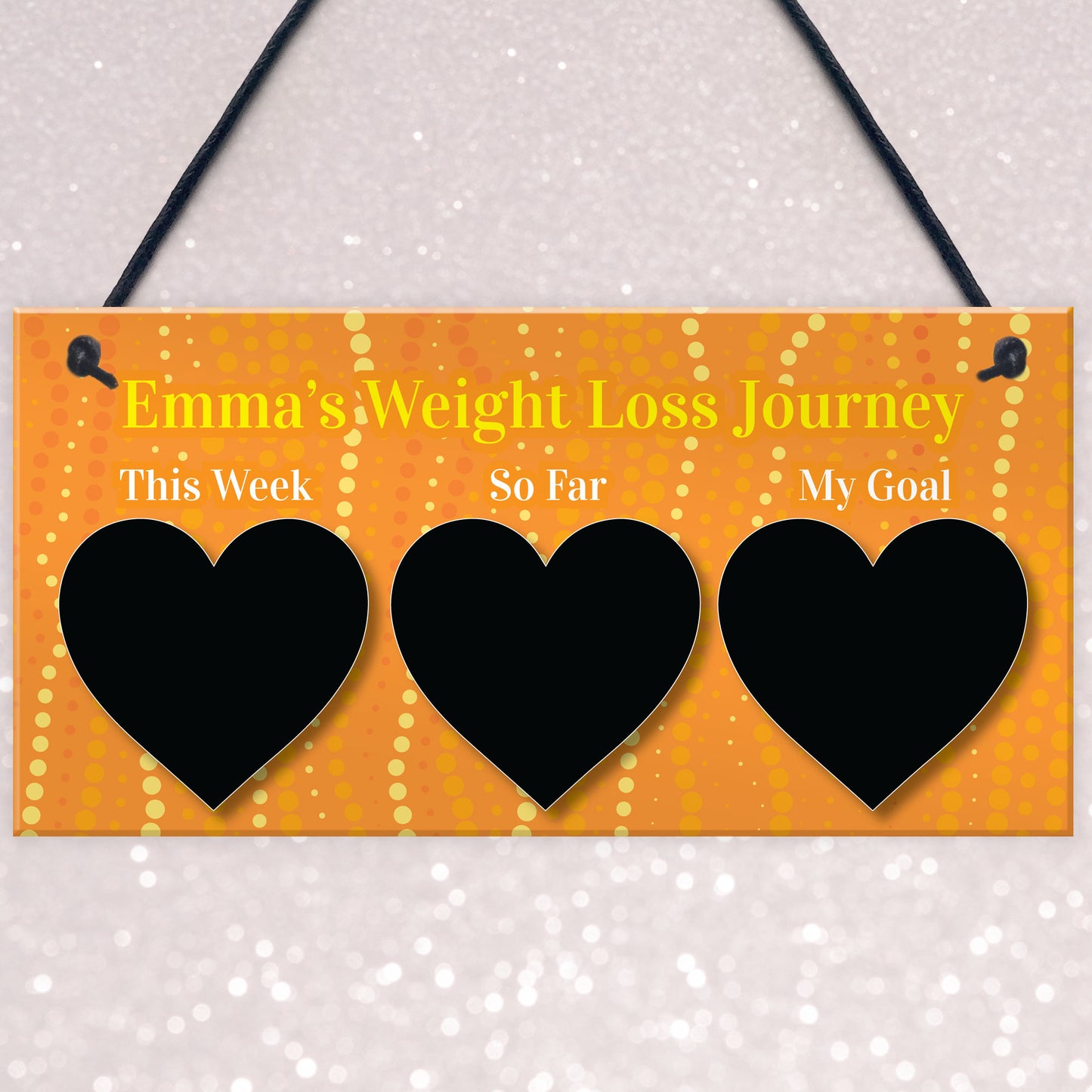 Weight Loss Journey Tracker Sign Motivational Dieting Fitness