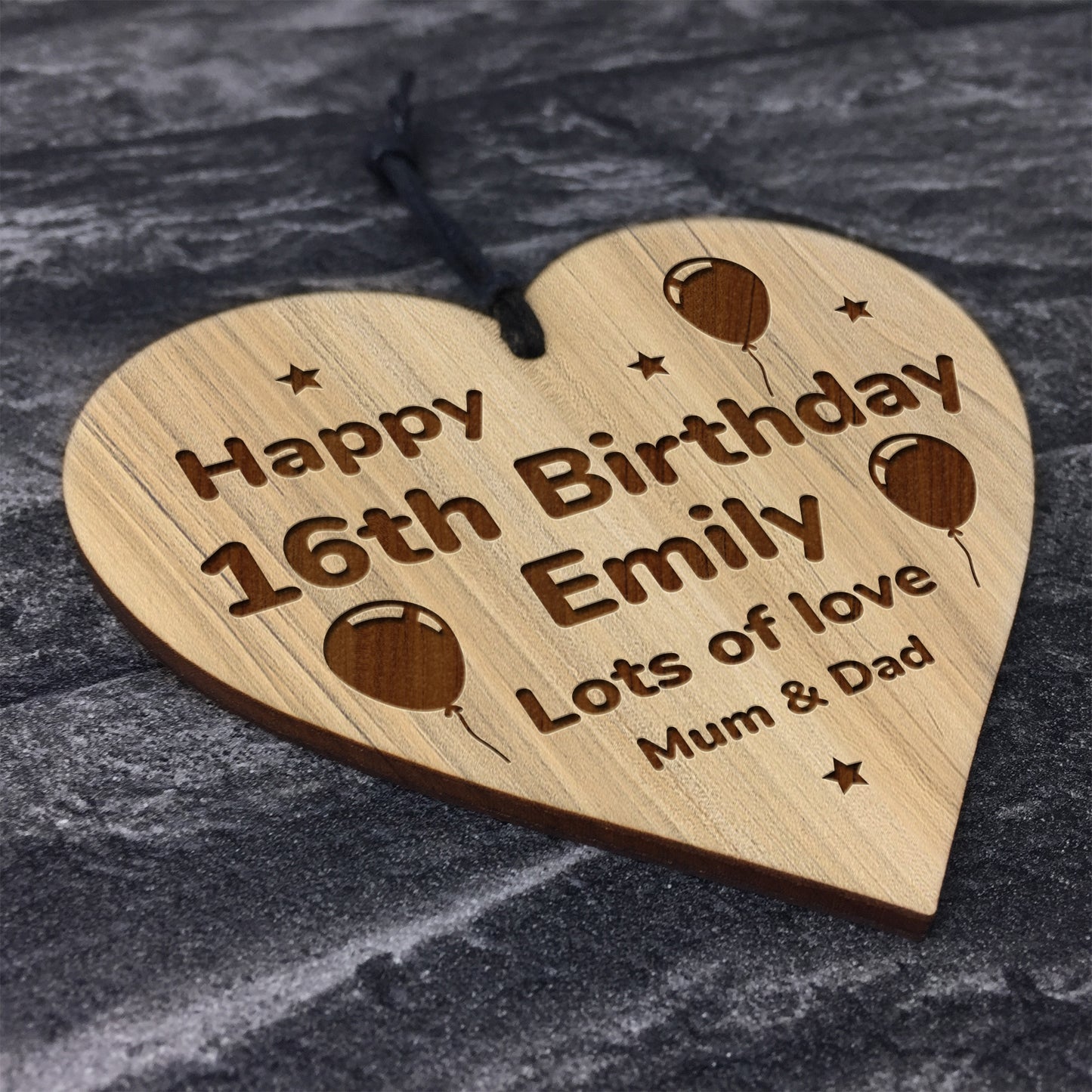 Personalised 16th 18th 21st 30th Birthday Gift For Him Her Heart