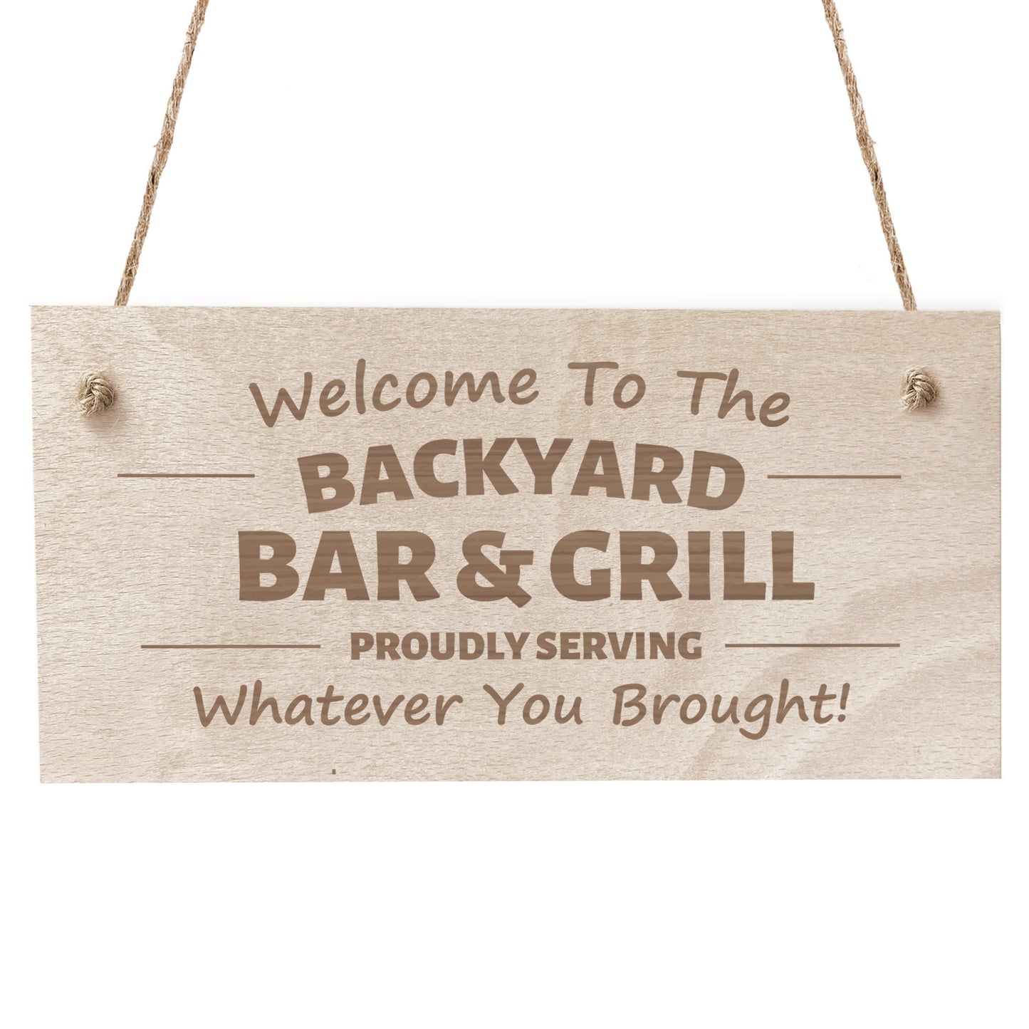 Funny Bar Sign Plaque Wood Engraved Sign Wall Door Garden Sign