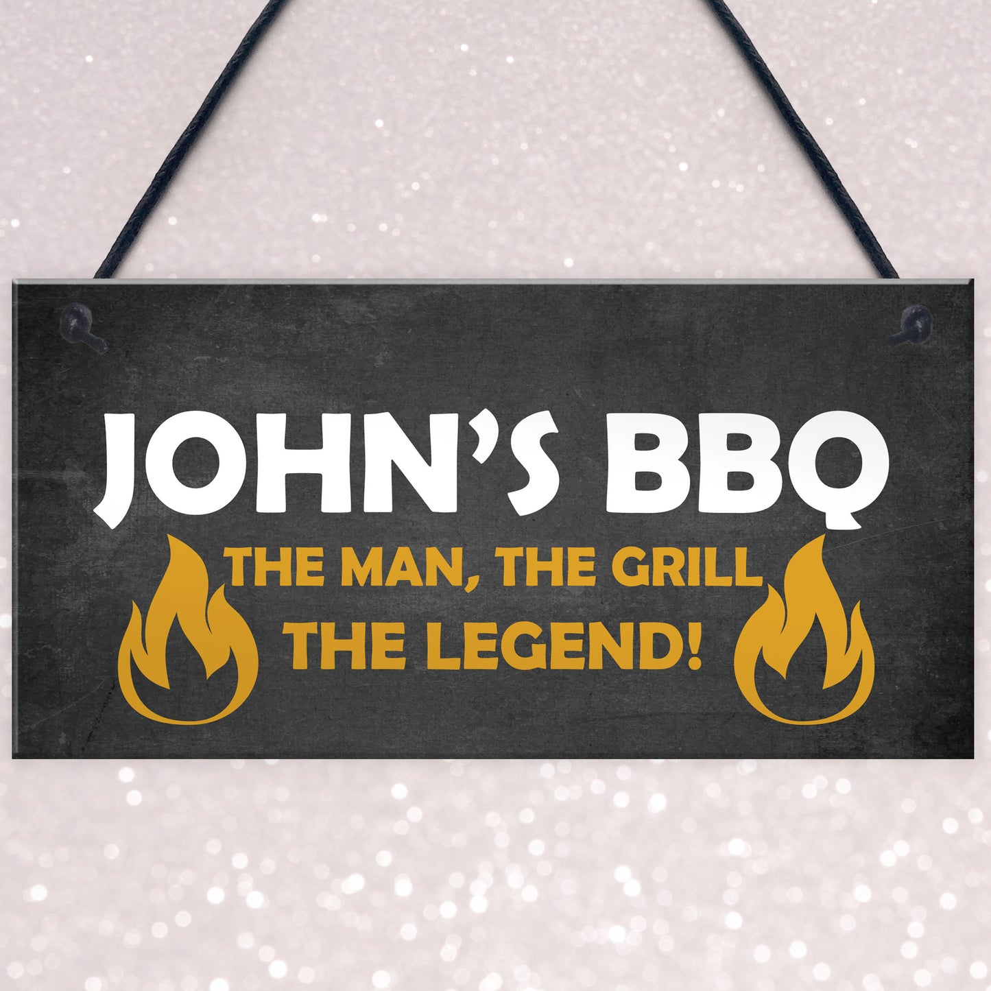 BBQ Signs And Plaques For Outdoor Personalised Garden Sign