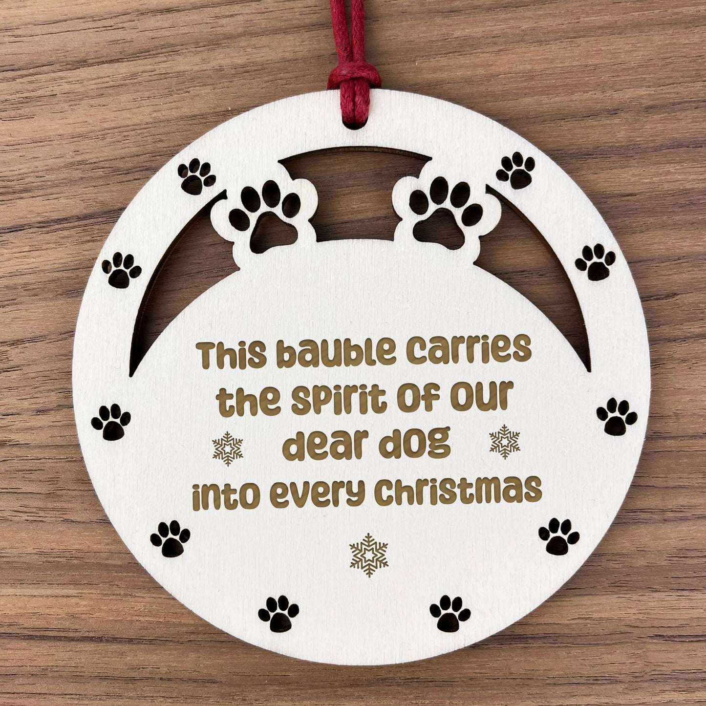Christmas Memorial Decoration For Dog Novelty Engraved Decor