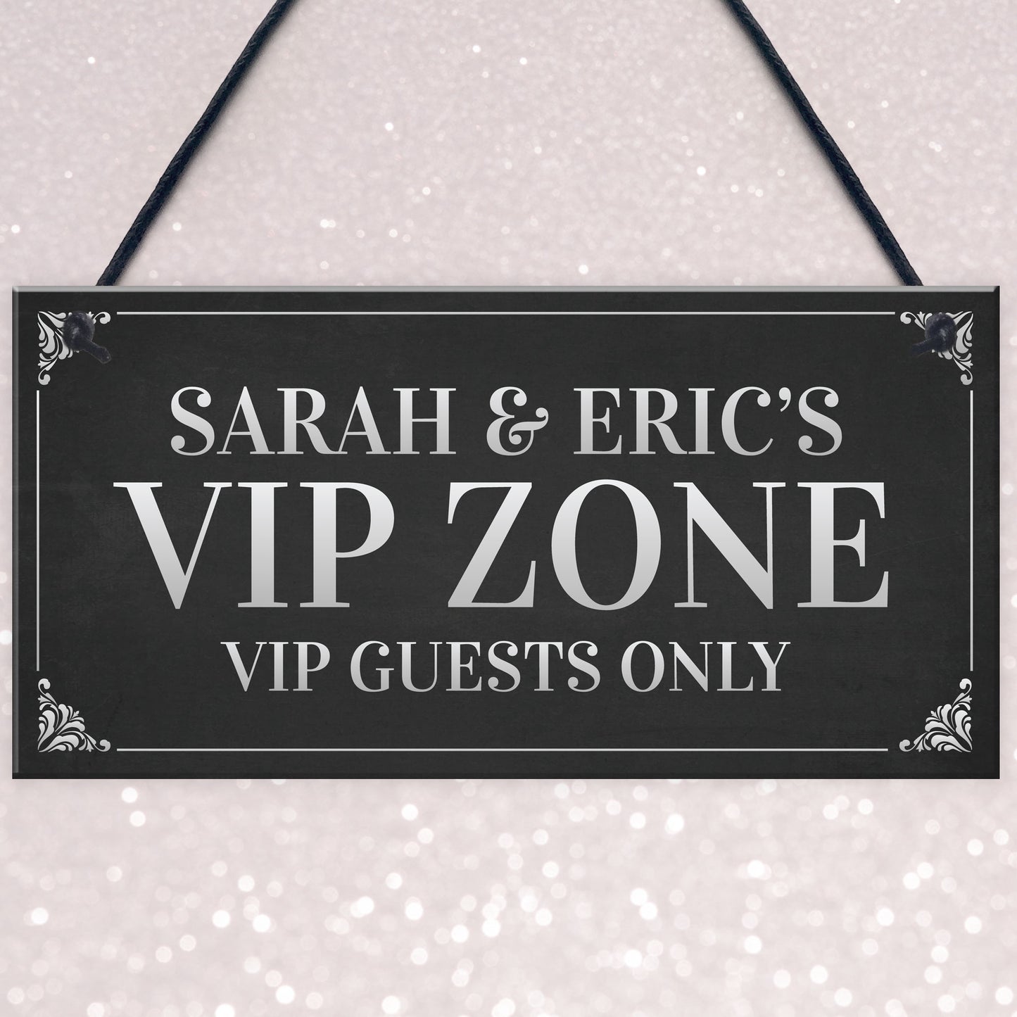 VIP ZONE Personalised Home Bar Man Cave Sign Garden Signs