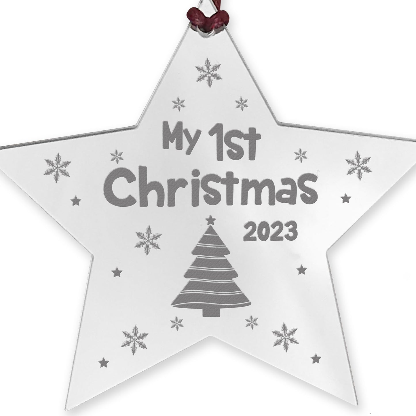 My 1st Christmas 2023 Hanging Christmas Decoration Engraved