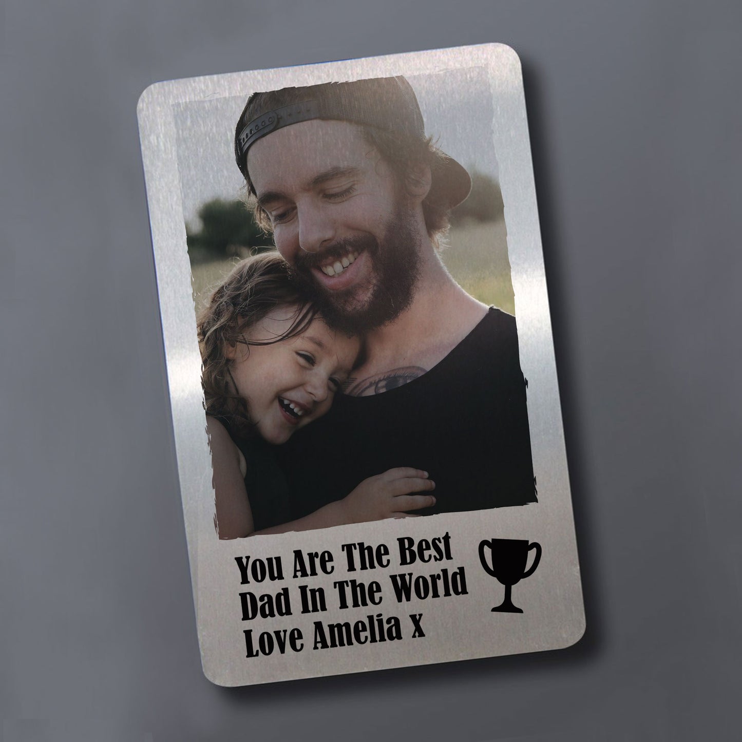 Personalised Best Dad Gift Photo Wallet Insert Special Gift