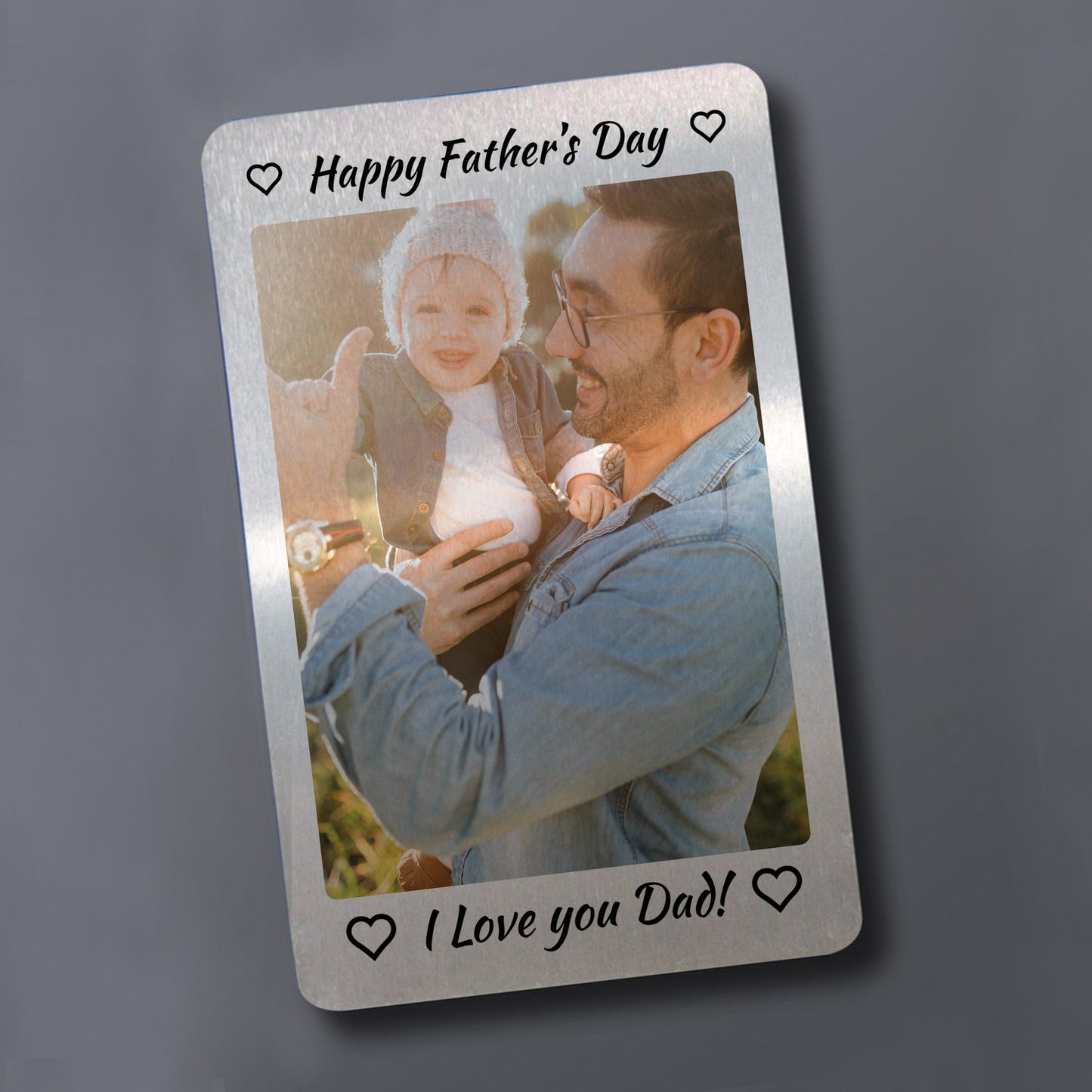 Special Fathers Day Gift For Dad Daddy Personalised Photo Card