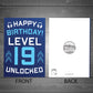 19th Birthday Gamer Card For Son Brother Gaming Theme Birthday
