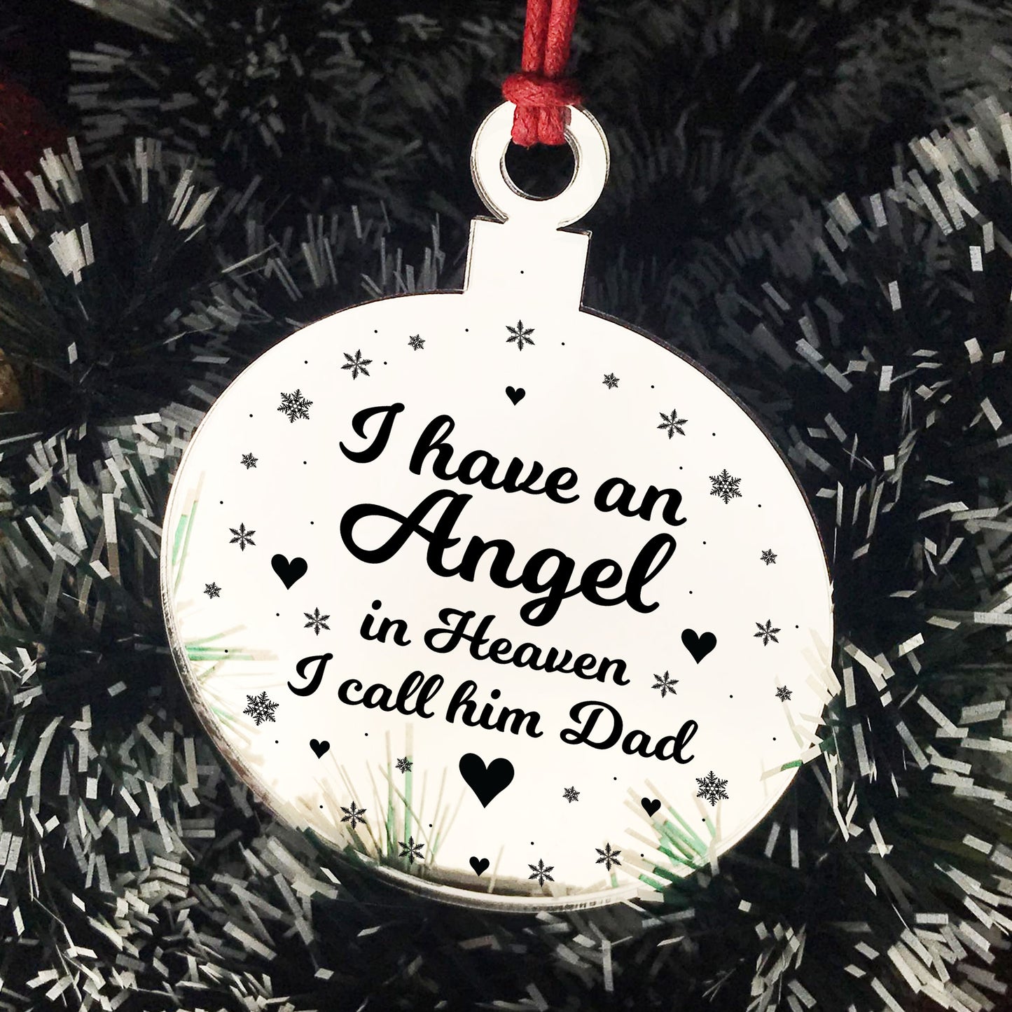 Beautiful Dad Memorial Christmas Tree Decoration Rememberance