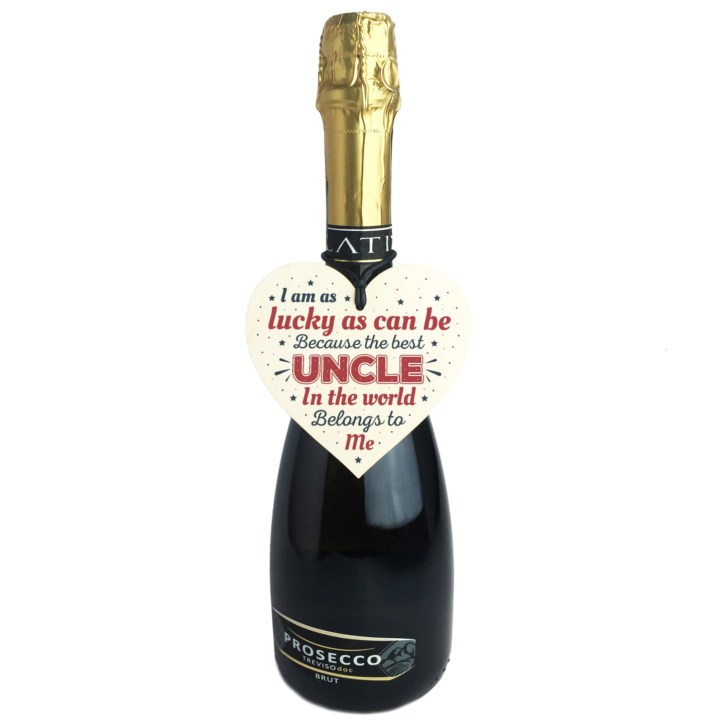 UNCLE BROTHER DAD Novelty Wood Heart Plaque Birthday Christmas