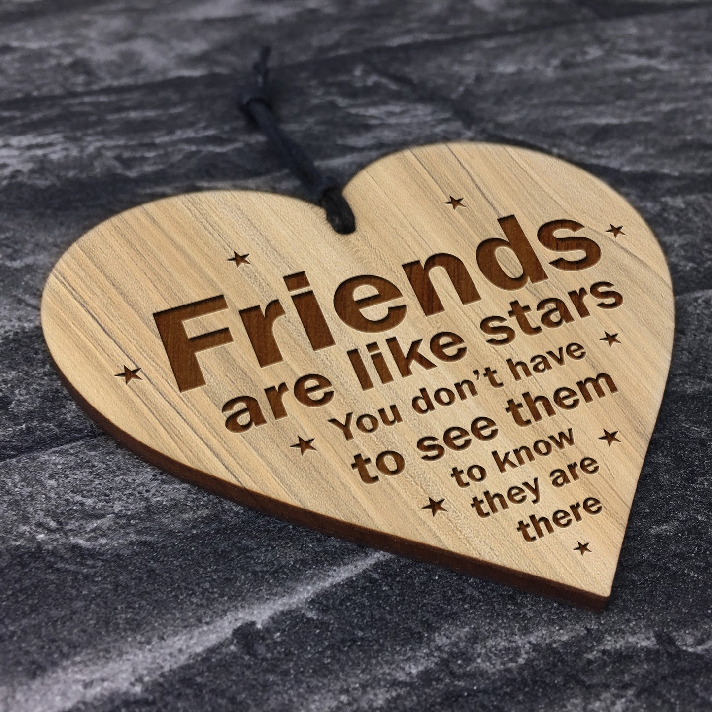 Friendship Heart Engraved Plaque Best Friend Sister Birthday