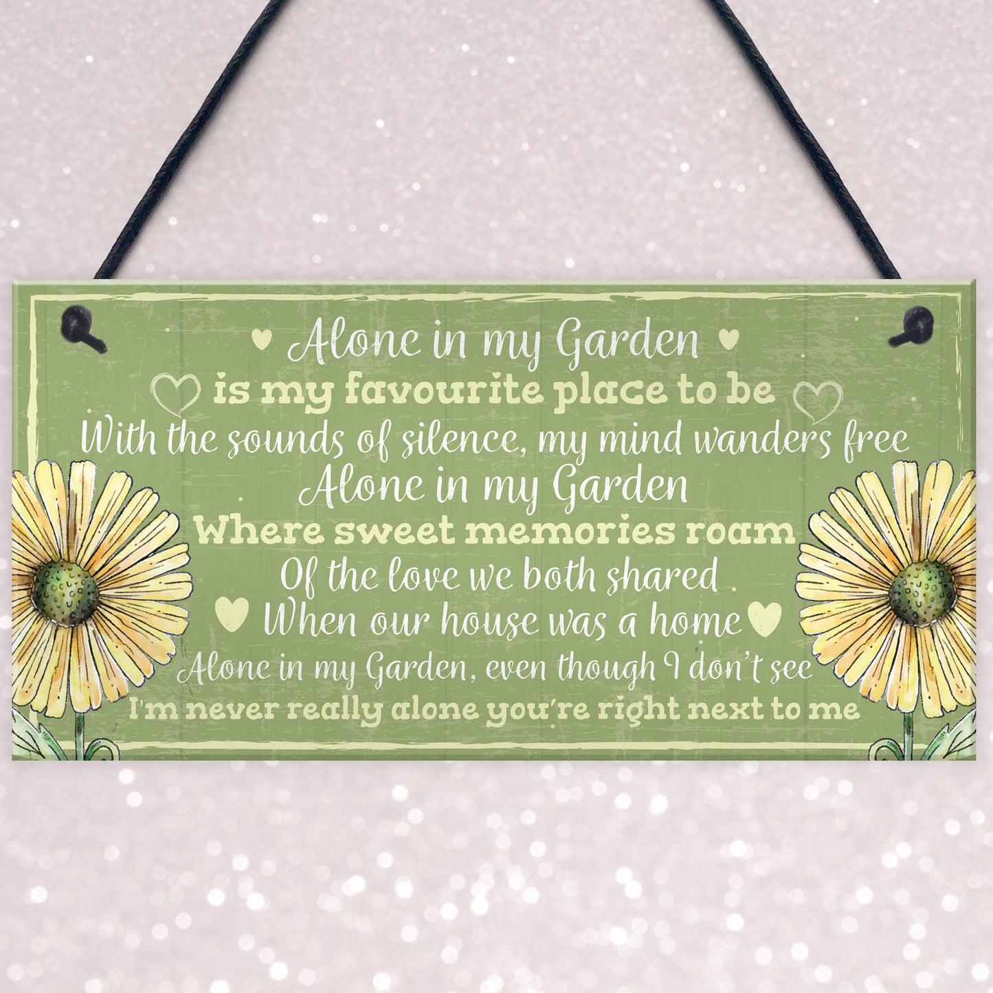 Novelty Hanging Garden Memorial Plaque Present Home Fence Sign