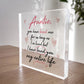 Auntie Gifts For Birthday Christmas Acrylic Block Thank You Gift