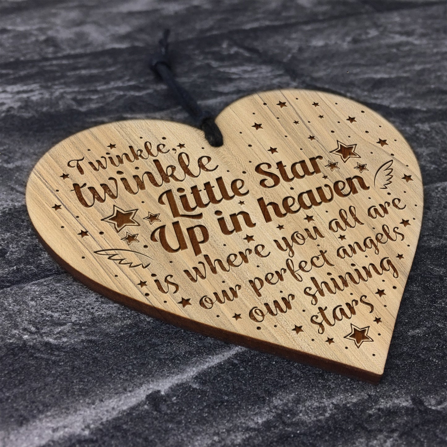 Memorial Sign Memorial Hanging Plaque Engraved Heart Parent Pet