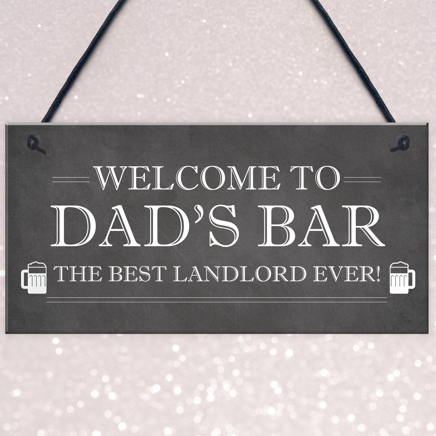 Welcome Home Bar Sign PERSONALISED Best Landlord Pub Sign