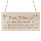 Best Friends Like Stars Gift Wood Sign Engraved Best Friend