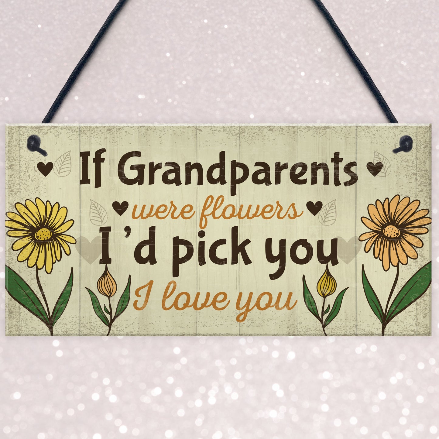 Cute Gift For Nan Grandad Sign Grandparent Plaque Keepsake Gift