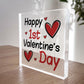 Happy 1st Valentines Day Gift For Boyfriend Girlfriend Valentine
