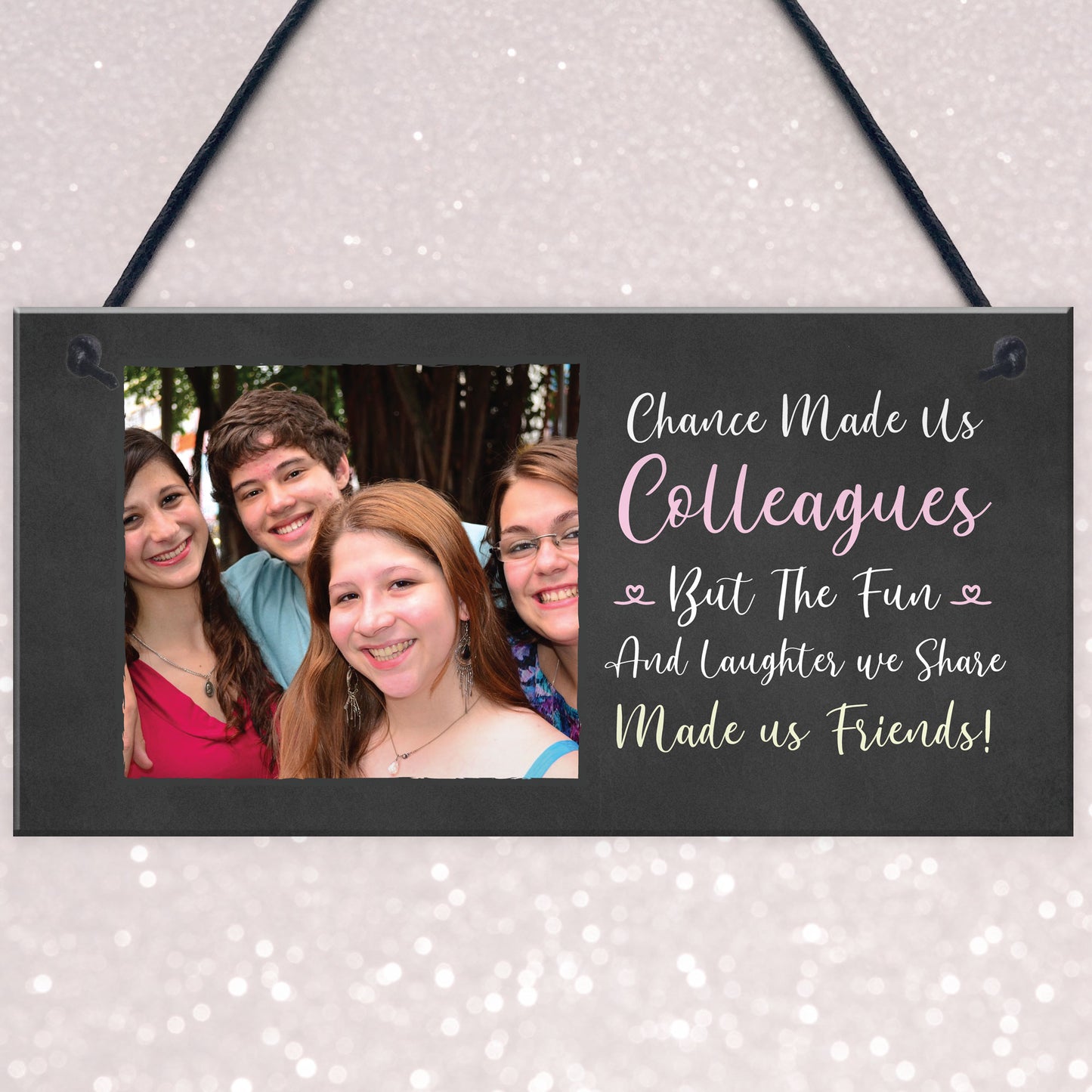 Gift For Colleague Birthday Christmas Gift Personalised Plaque