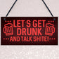 Funny Man Cave Sign Alcohol Beer Gift Home Bar Garden Sign