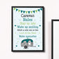 Caravan Rules Sign Novelty Caravan Sign Framed Print Retirement