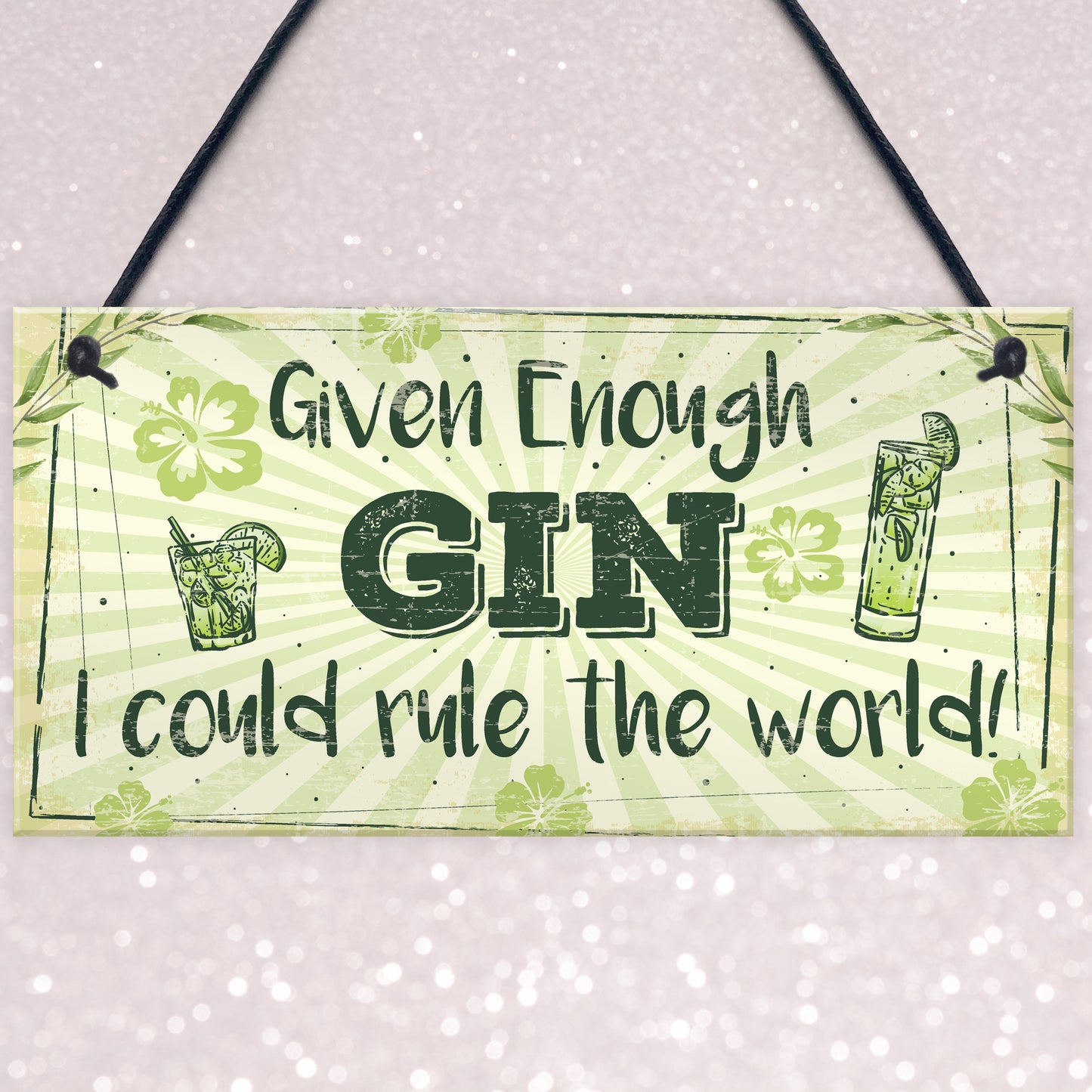 Funny Gin Sign Gin And Tonic Gift Man Cave Home Bar Kitchen Sign