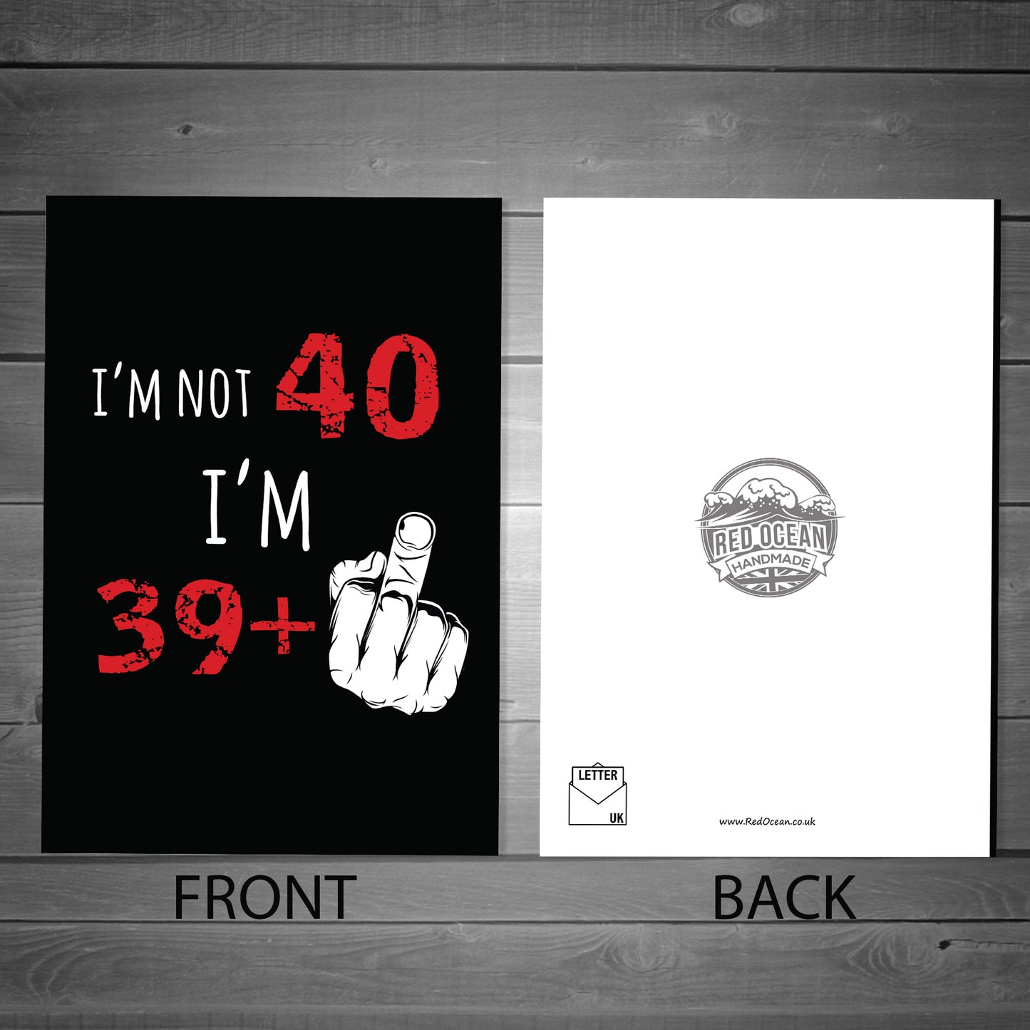 Funny Rude Birthday Card For Women Men Him Her 40th Card