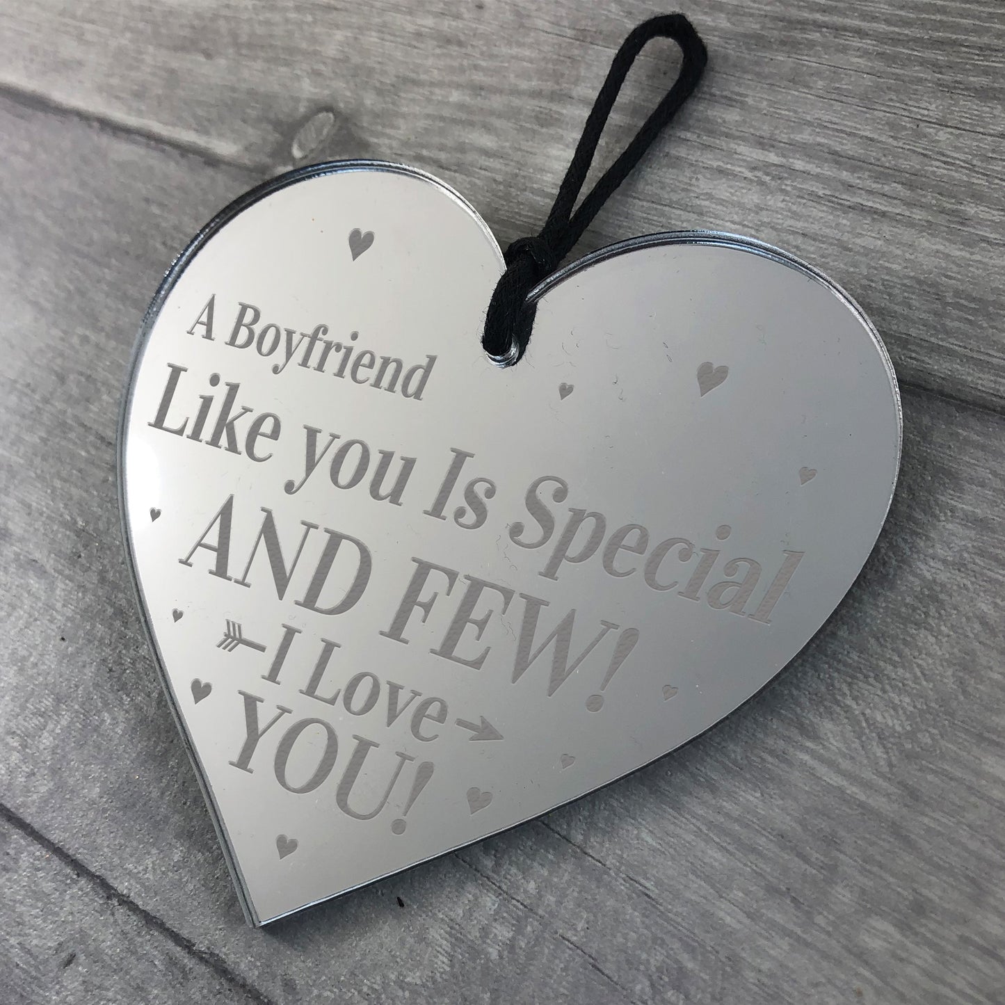 Boyfriend Gifts Mirror Heart Sign Gift For Him Valentines Day