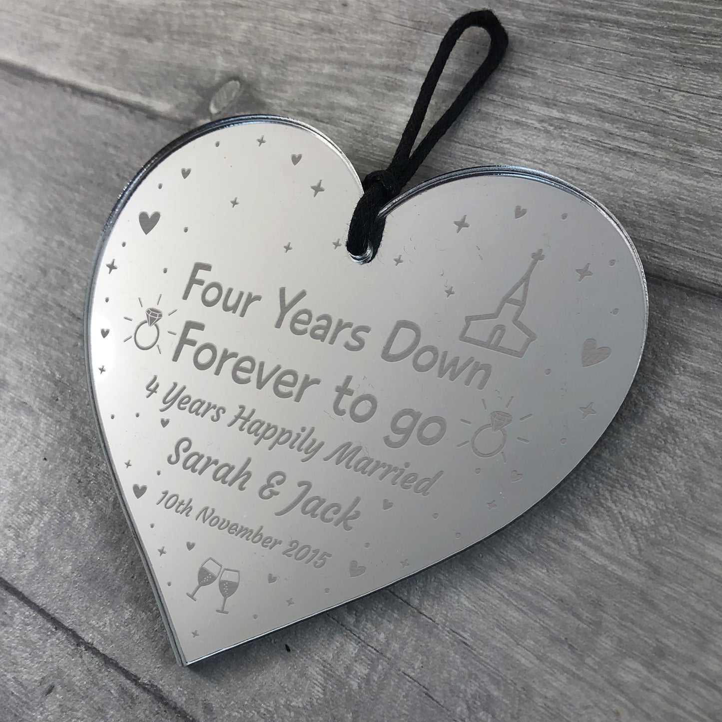 4th Anniversary Gift For Husband Wife Wedding Anniversary Gift
