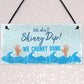 Funny Chunky Dunk Hot Tub Sign Hanging Garden Summer House