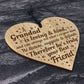 Grandad Plaque Engraved Heart Grandad Birthday Christmas Gift