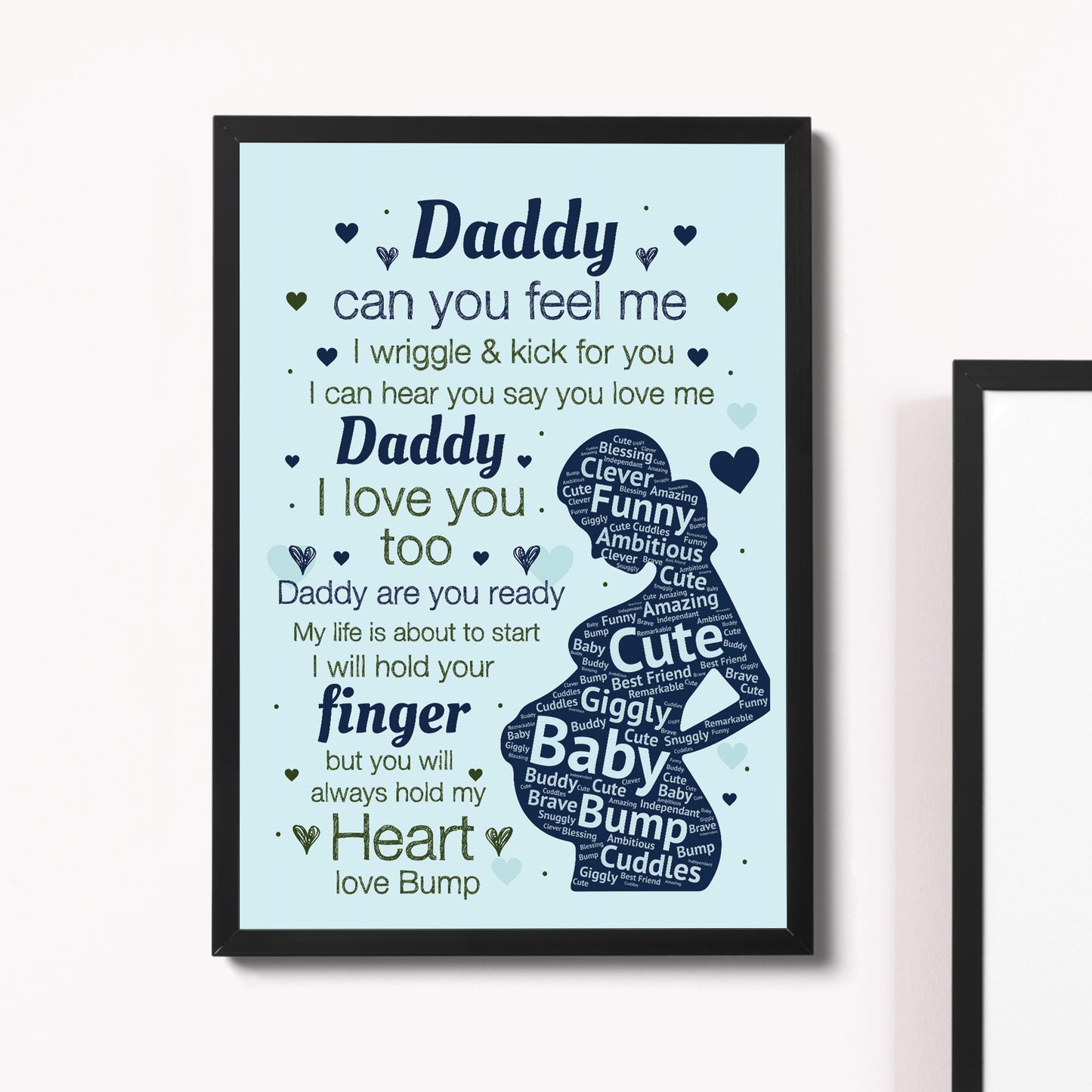 Daddy To Be Gifts Baby Shower Gift For Dad Framed Fathers Day