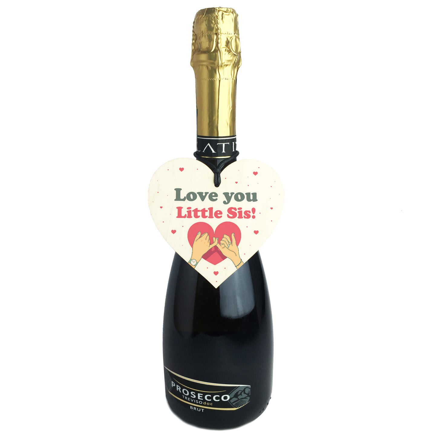 Little Sister Gift Wood Heart Birthday Christmas Gift For Sister