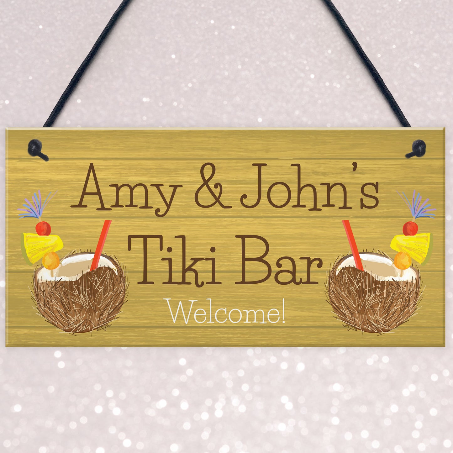 Personalised Tiki Bar Garden Sign Home Decor Signs For Garden