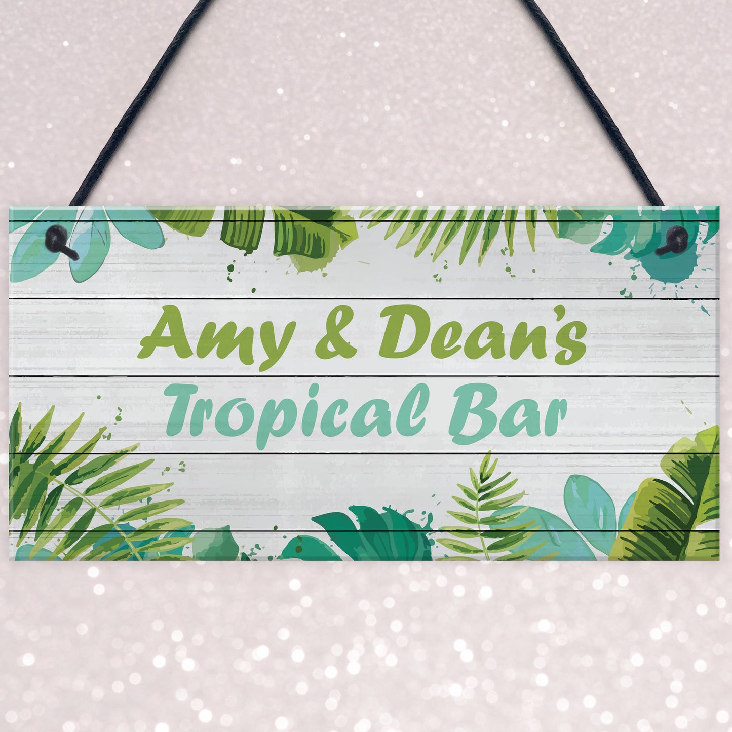 Personalised Tropical Bar Sign Novelty Home Bar Decor Signs Gift