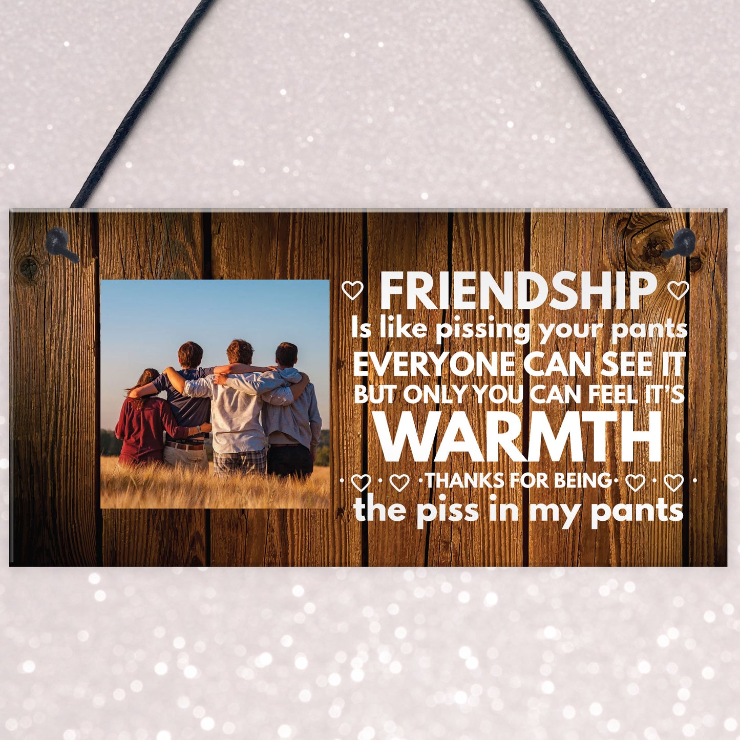 Friendship Gifts For Best Friend Personalised Photo Plaque Funny