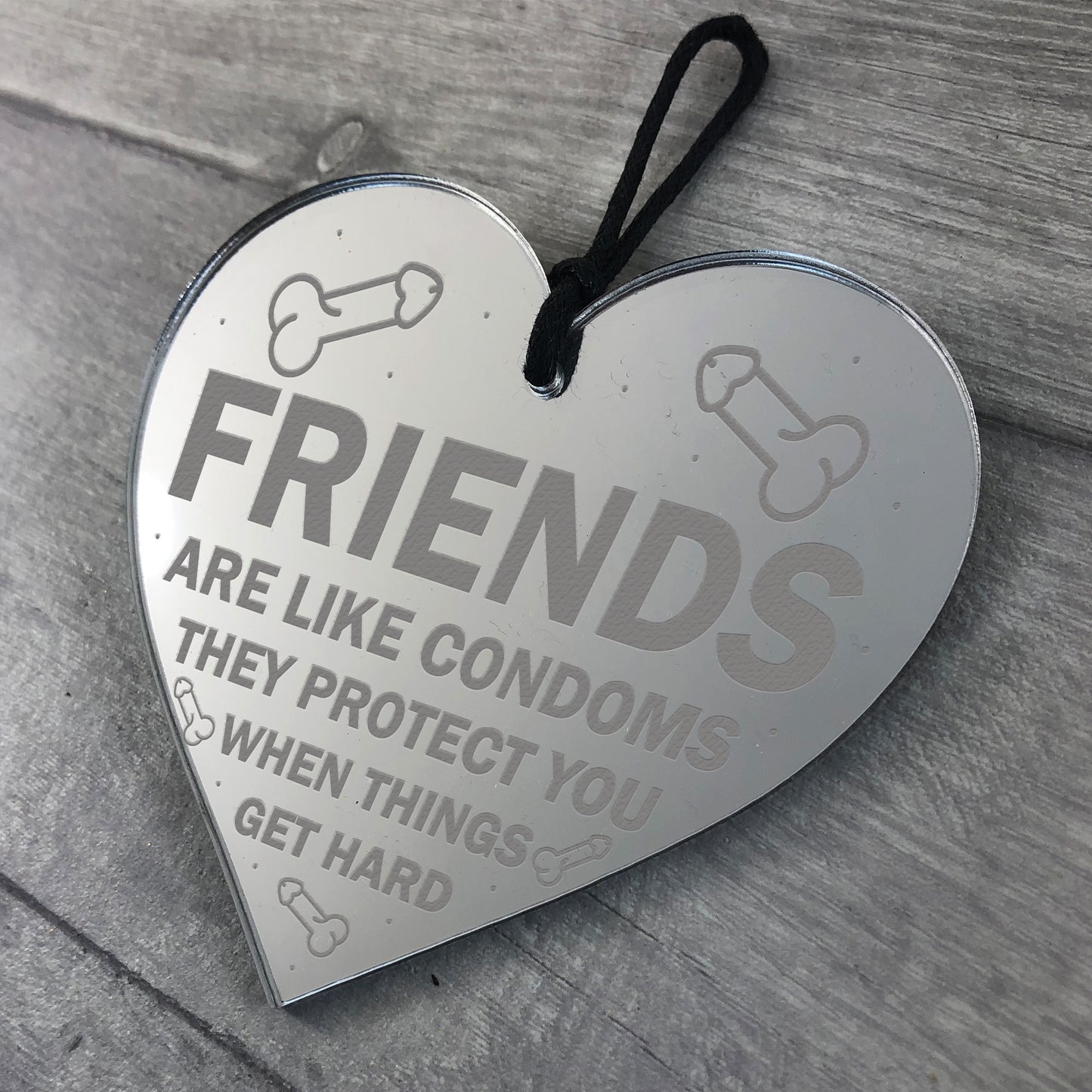 Engraved Friendship Gifts Engraved Heart Birthday Christmas Gift