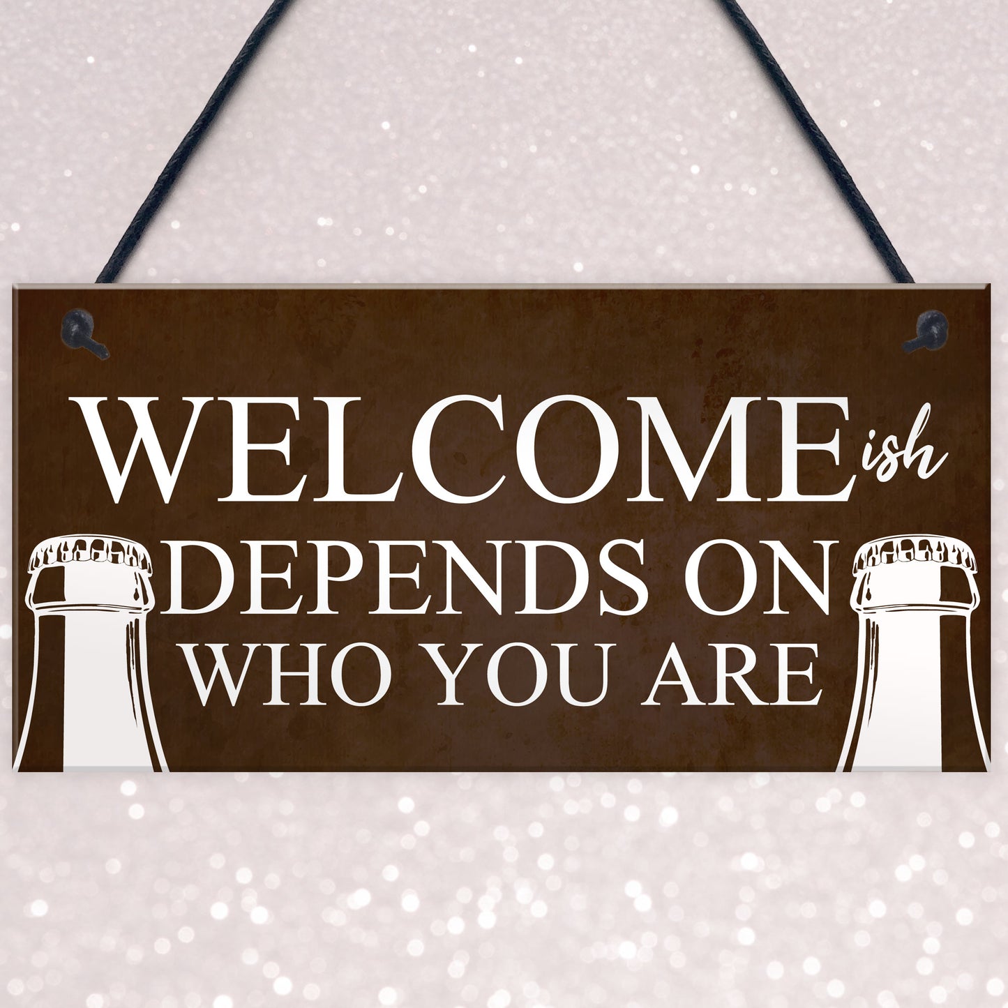 Funny Bar Welcome Sign Novelty Man Cave Gifts Home Bar Decor