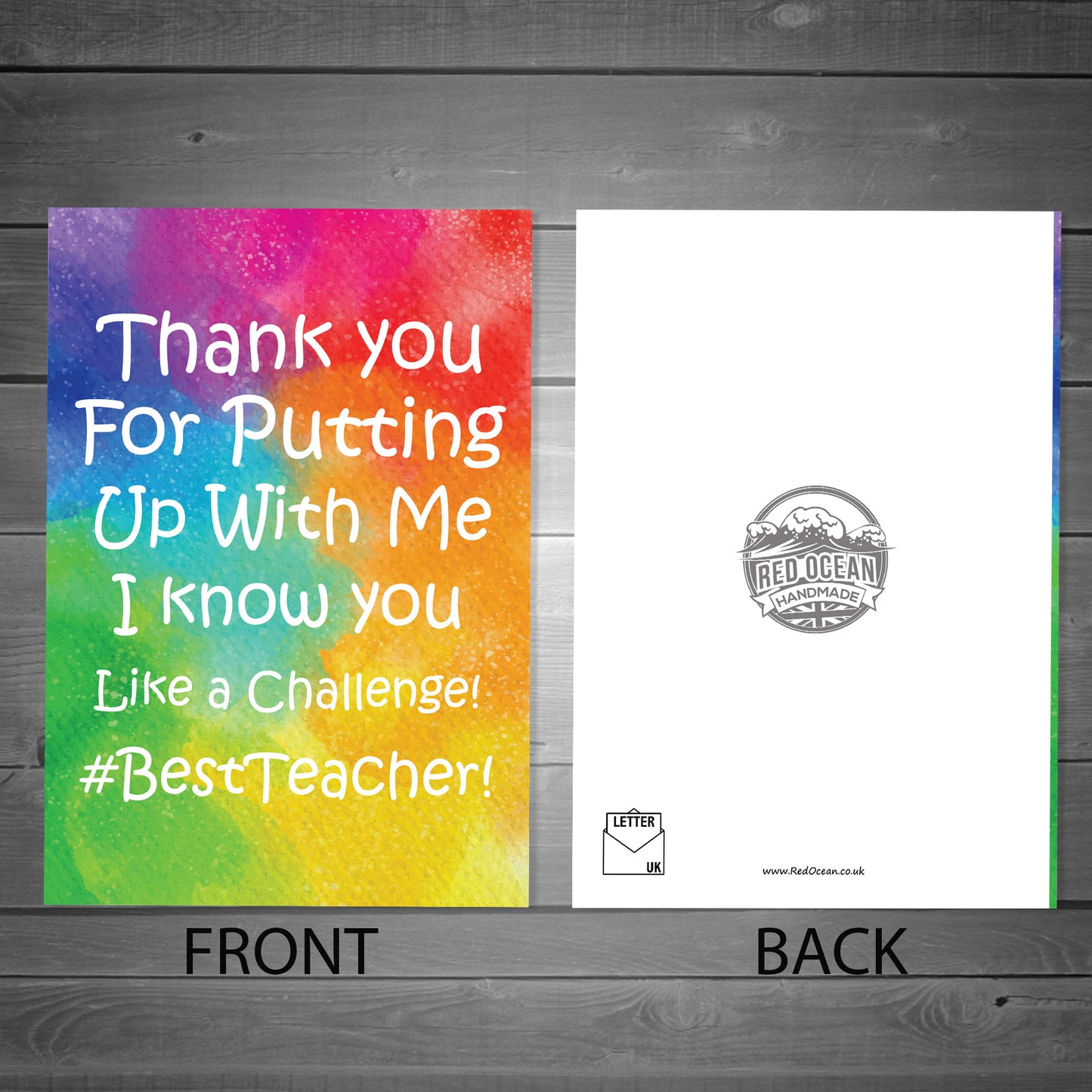 Teacher Thank You Card Funny Leaving School Nursery Preschool
