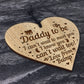 DADDY TO BE GIFT Engraved Heart Bump Gifts Daddy Birthday Xmas