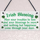 Irish Blessing Happiness Friendship Hanging Plaque