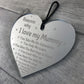 Mum Birthday Christmas Gift From Son Daughter Acrylic Heart Sign
